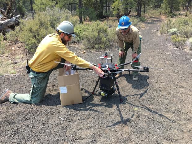 Maroon Fire Forest Service Drone